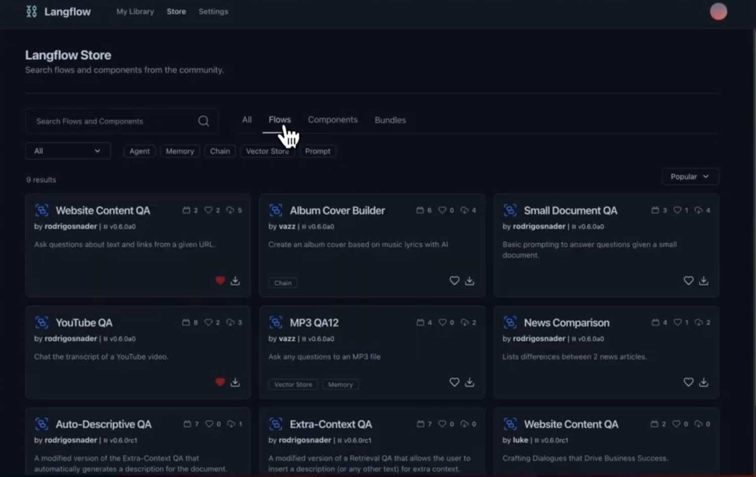 Langflow Agent Builder Image